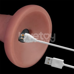 6'' Vibrating Dual Density Power Cock