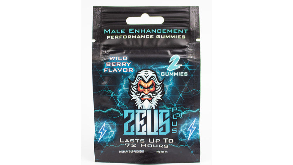 Zeus Plus Male Supplement Gummies Wildberry 2pk