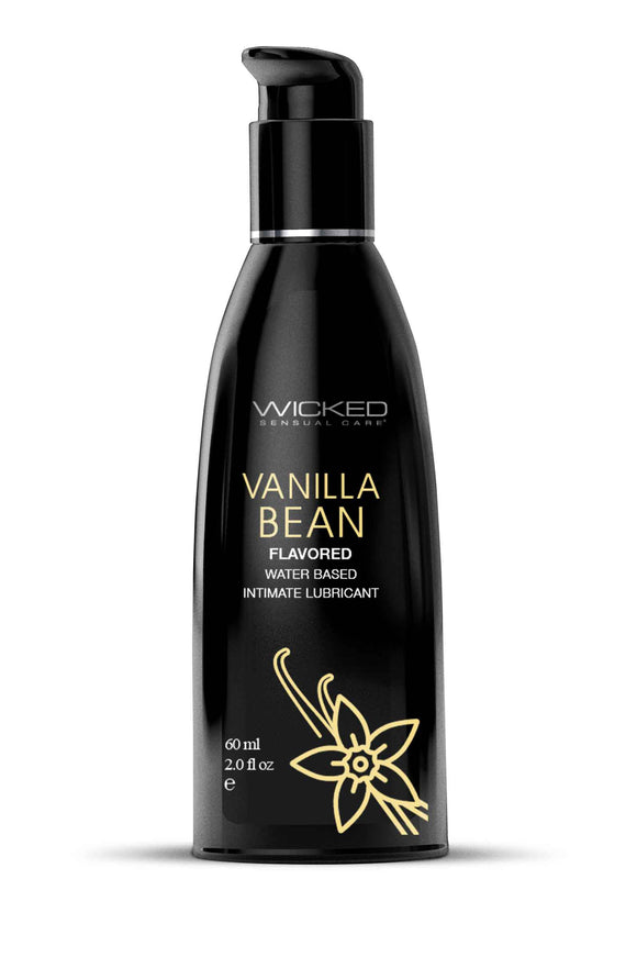 Aqua Vanilla Bean Flavored Water Based Intimate Lubricant