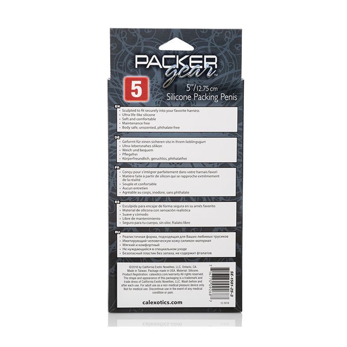 Packer Gear 5" Silicone Packing Penis - Tan