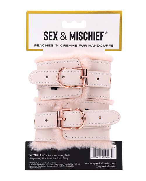 Esposas de piel Peaches 'n CreaMe de Sex & Mischief