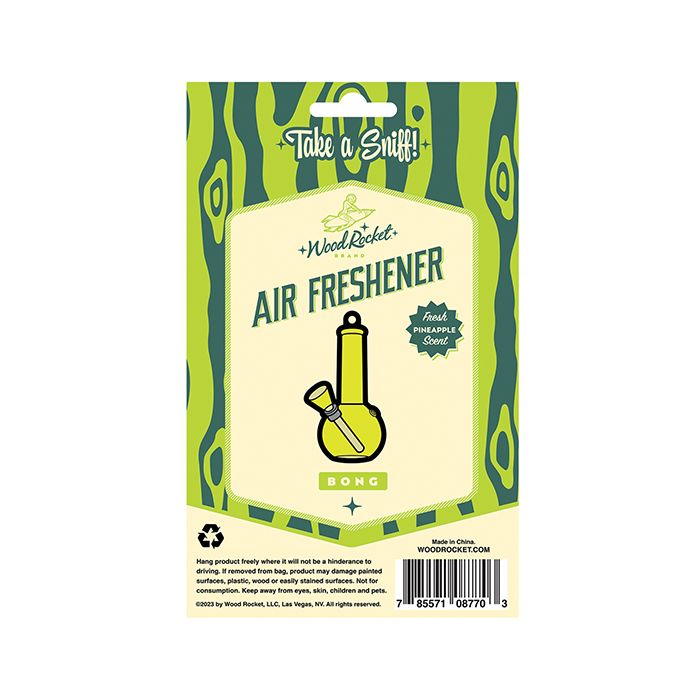 Wood Rocket Bong Air Freshener - Pineapple