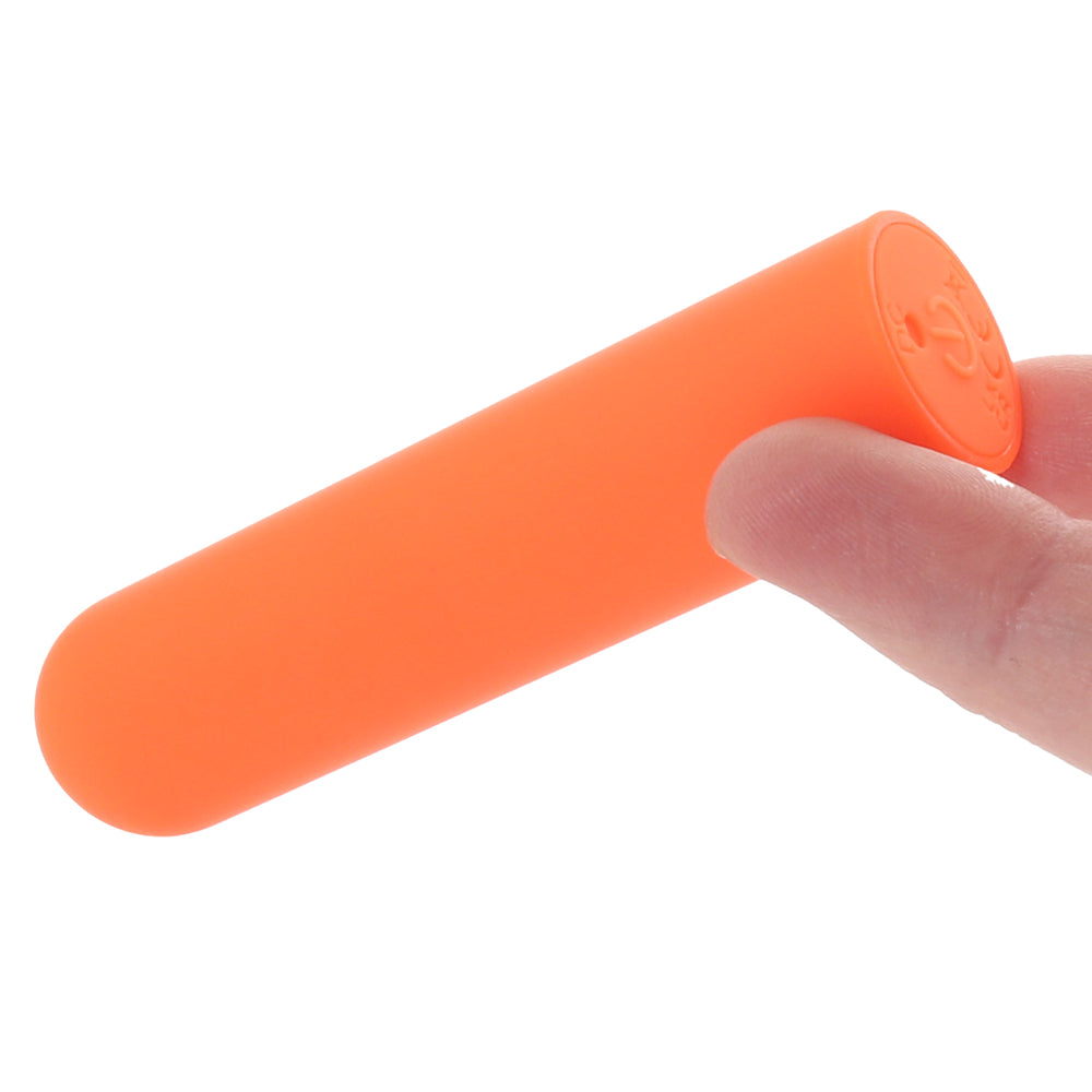 Vibrador redondo tipo bala Turbo Buzz en color naranja