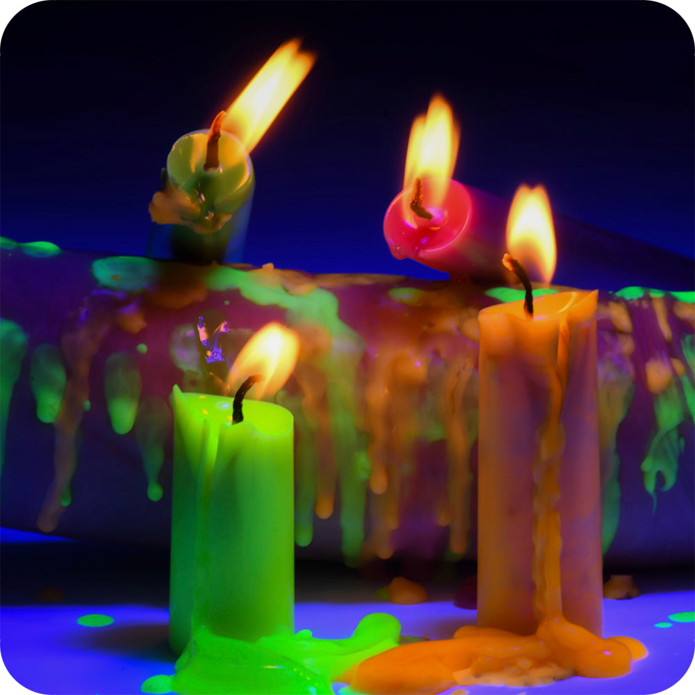 Master Series Glow Wax UV Drip Candles