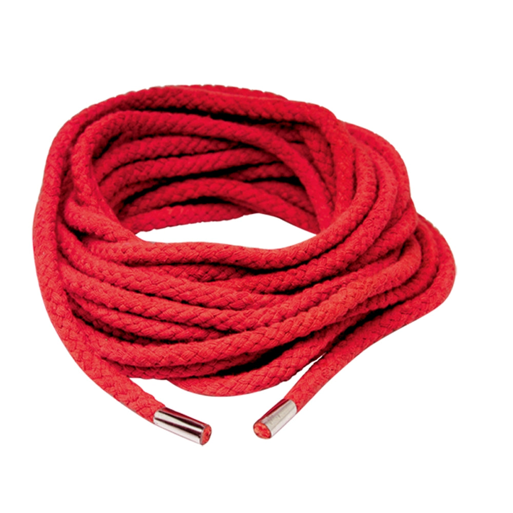 Cuerda de seda japonesa de 10,6 metros en color rojo de la serie Fetish Fantasy