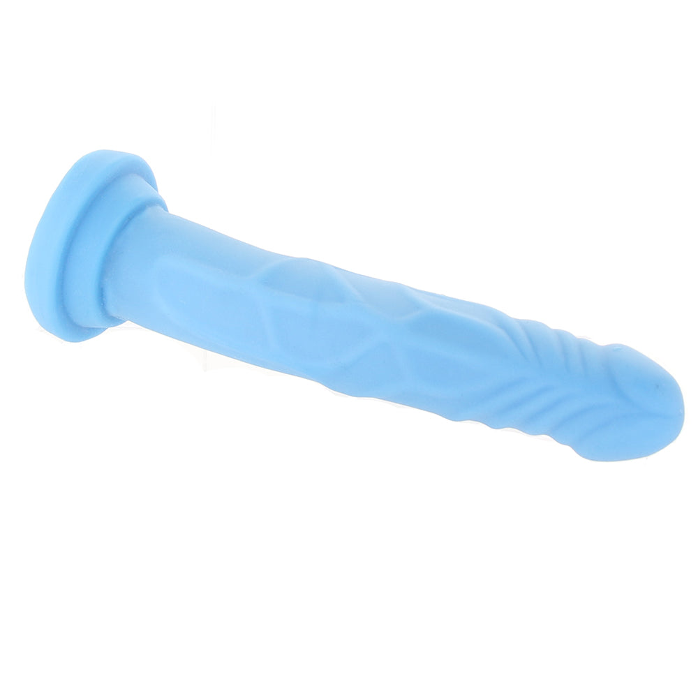 Pene Neo de 7.5 pulgadas de doble densidad en azul neón