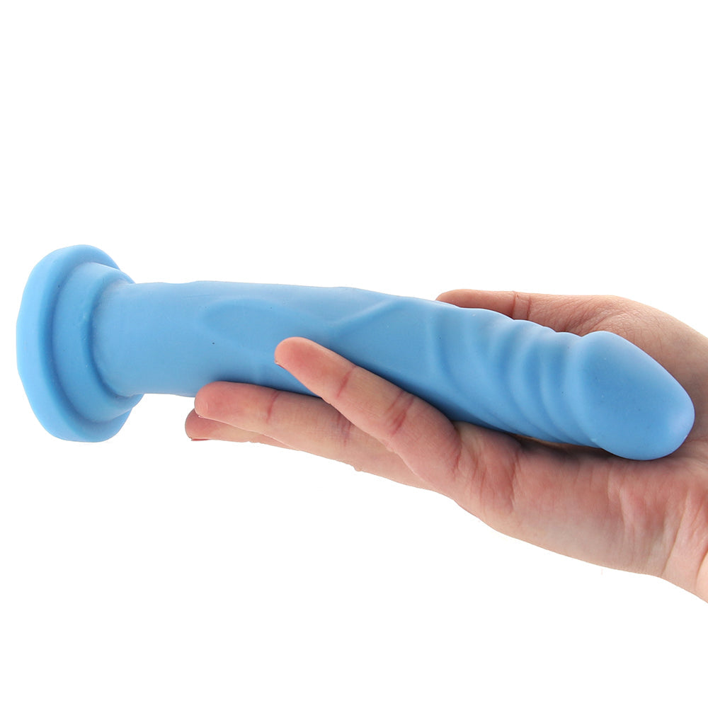Pene Neo de 7.5 pulgadas de doble densidad en azul neón