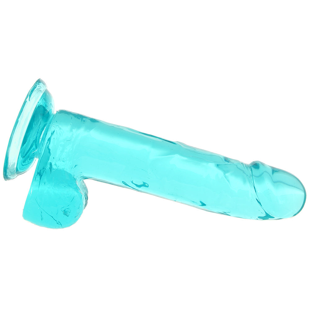 Size Queen 6 Inch Jelly Dildo in Teal - Tasteful Desires Adult Shop