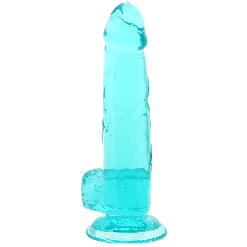 Size Queen 6 Inch Jelly Dildo in Teal - Tasteful Desires Adult Shop