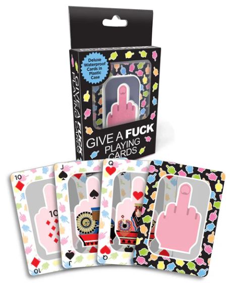 GIVE A FUCK WATERPROOF PLAYING CARDS
