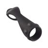 ENHANCER TEXTURED COCK STRAP & BALL STRETCHER BLACK