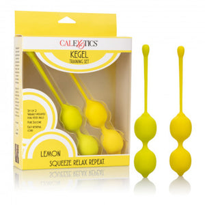 Kegel Training Set Lemon - Tasteful Desires Adult Shop