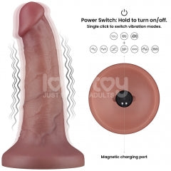 6'' Vibrating Dual Density Power Cock