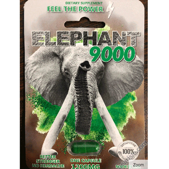 Elephant 9000 Male Enhancer 1ct - Tasteful Desires Adult Shop