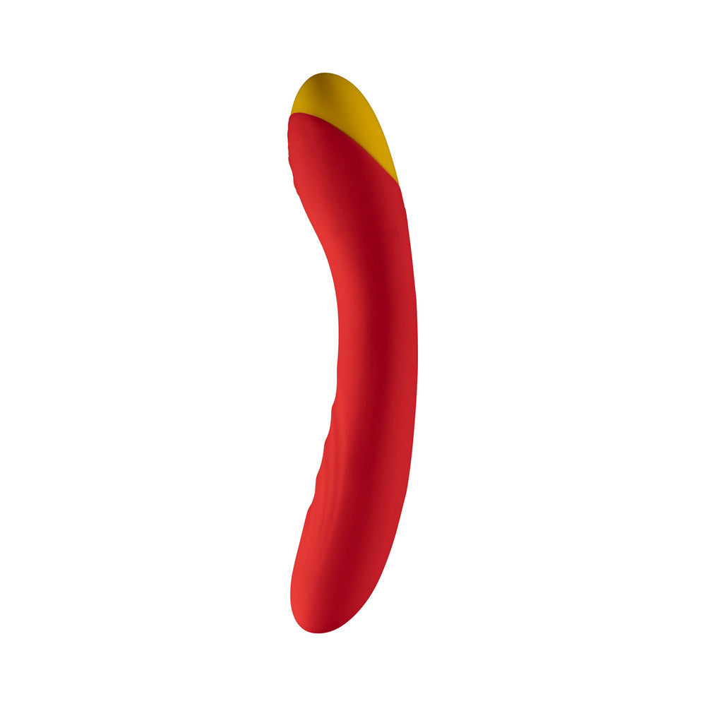 Vibromasseur point G en silicone rechargeable ROMP Hype Rouge