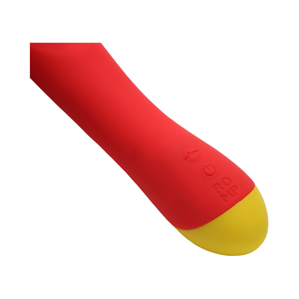 Vibromasseur point G en silicone rechargeable ROMP Hype Rouge