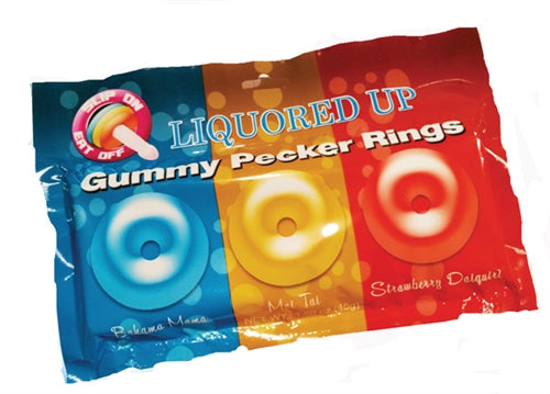 Liquored Up Gummy Pecker Rings - Tasteful Desires Adult Shop