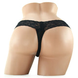 Stimulating Panties with Pearl Pleasure Beads Black in M/L