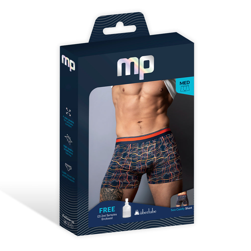 Male Power Soo Cumfy Boxer Brief Navy/Orange M