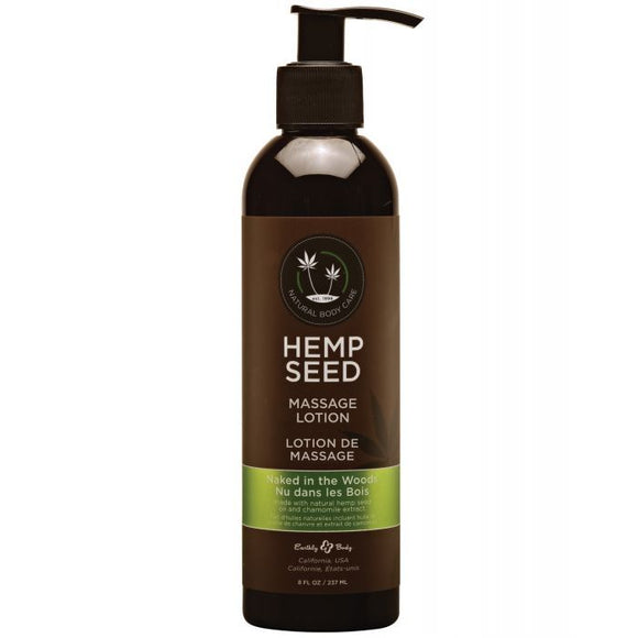Earthly Body Hemp Seed Massage Lotion - 8 oz Naked in the Woods
