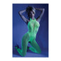 Glow Black Light Crotchless Bodystocking Neon Green