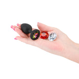 Glams Xchange Round Gem Butt Plug in Small