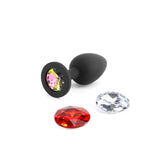 Glams Xchange Round Gem Butt Plug in Small