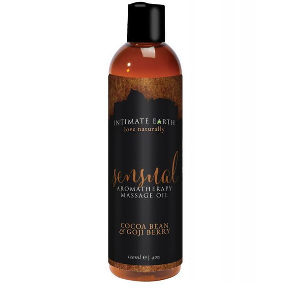 Intimate Earth Sensual Massage Oil - 120 ml Cocoa Bean & Gogi Berry