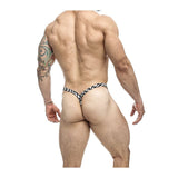 Male Basics Y Buns Thong Checkers LG