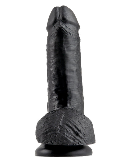 KING COCK 7 IN COCK W/BALLS BLACK