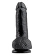 KING COCK 7 IN COCK W/BALLS BLACK