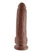 KING COCK 9 IN COCK W/BALLS BROWN