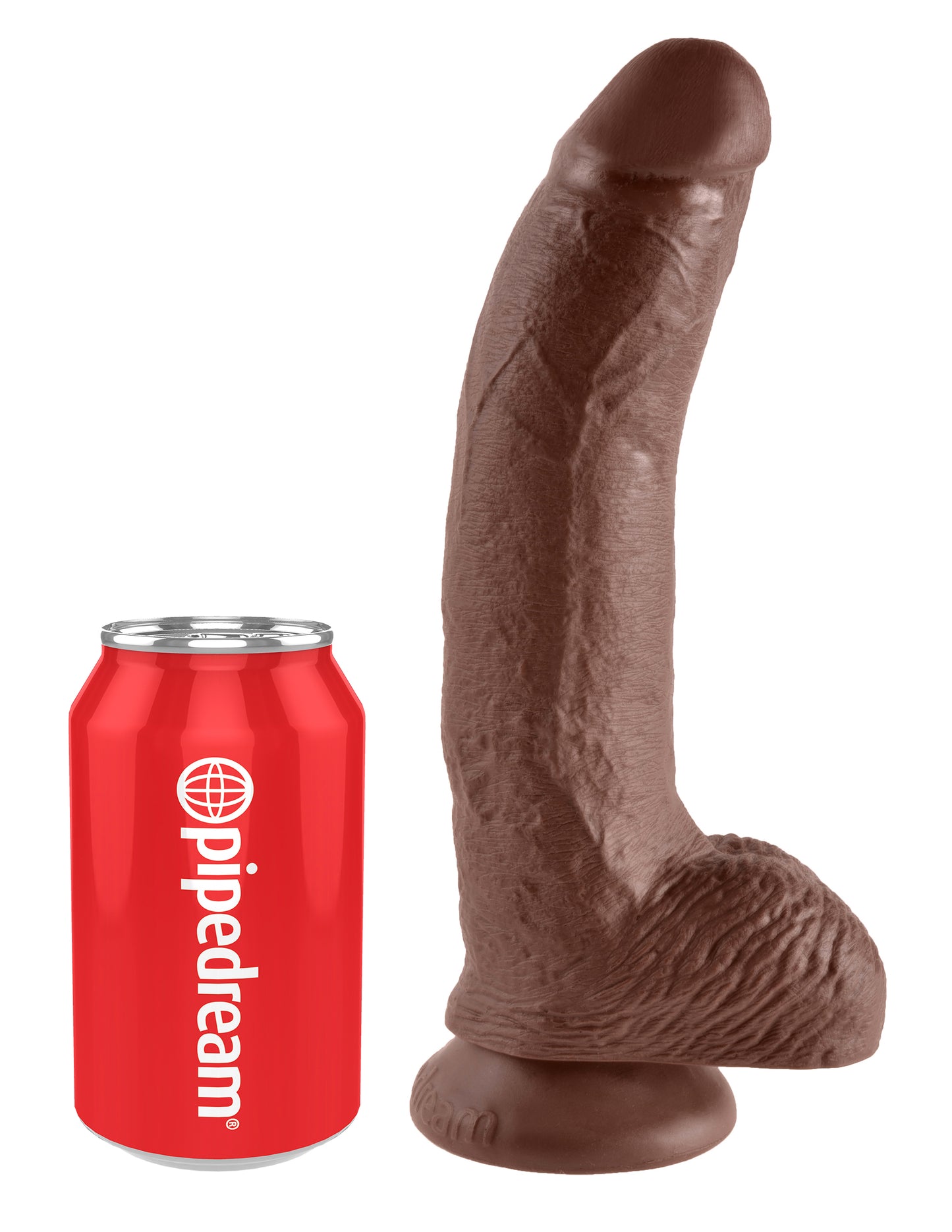 KING COCK 9 IN COCK W/BALLS BROWN