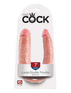 Pene King Cock de 18 cm con testículos - Marrón