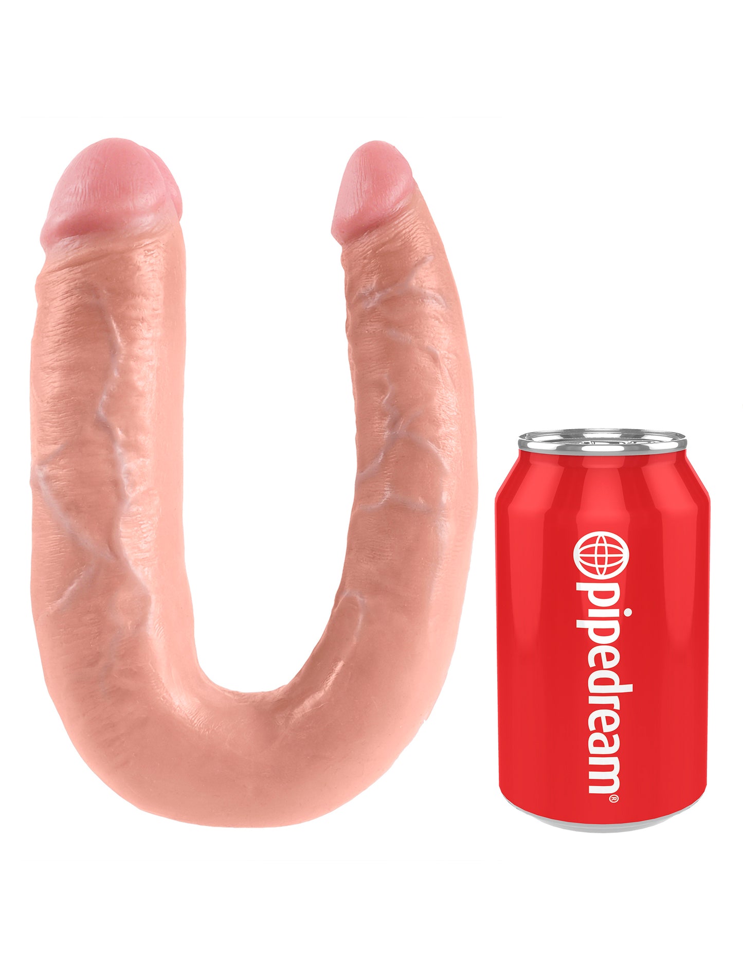 Pene King Cock de 18 cm con testículos - Marrón