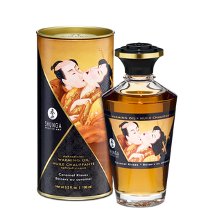 WARMING MASSAGE OIL CARAMEL KISSES 3.5 OZ