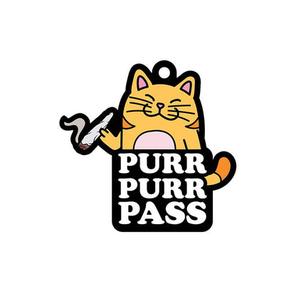 Wood Rocket Purr Purr Pass Air Freshener - Green Grass