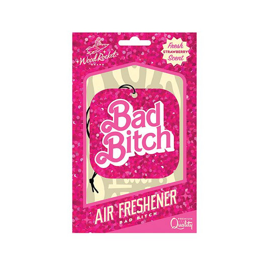 Wood Rocket Bad Bitch Air Freshener - Strawberry