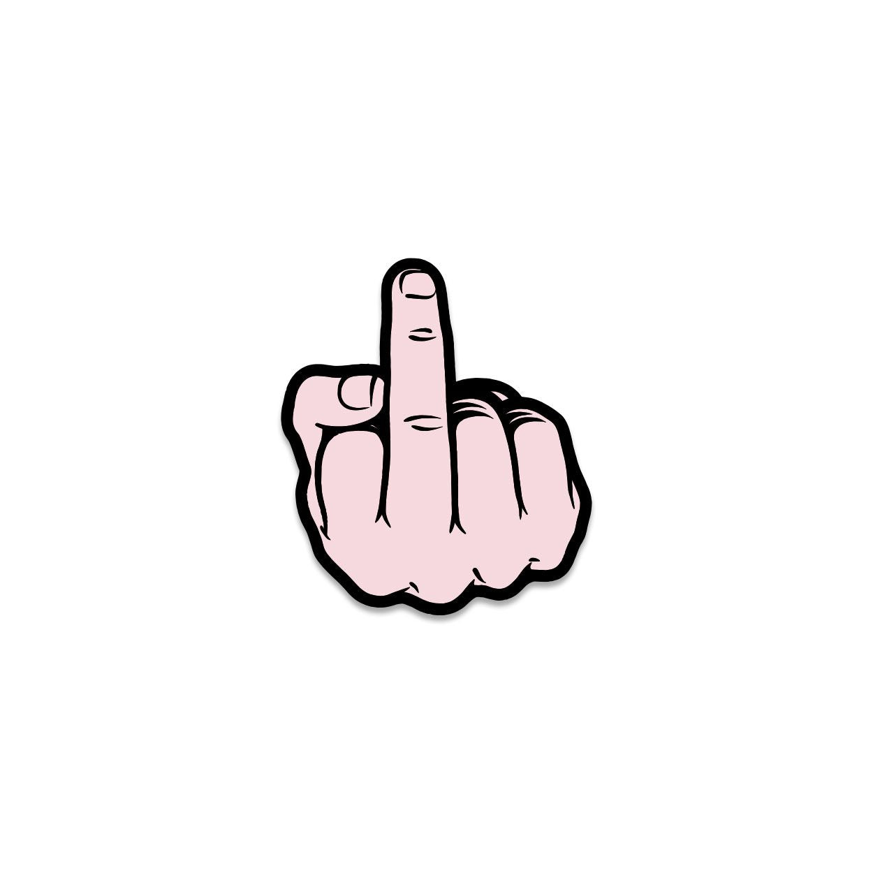MIDDLE FINGER PEACH PIN
