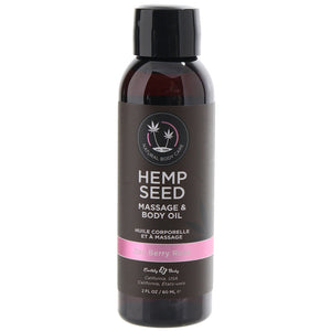 Hemp Seed Massage & Body Oil 2oz/60ml in Zen Berry Rose