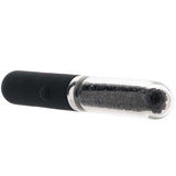 Stardust Posh Rechargeable Glass Vibe in Black - Tasteful Desires Adult Shop
