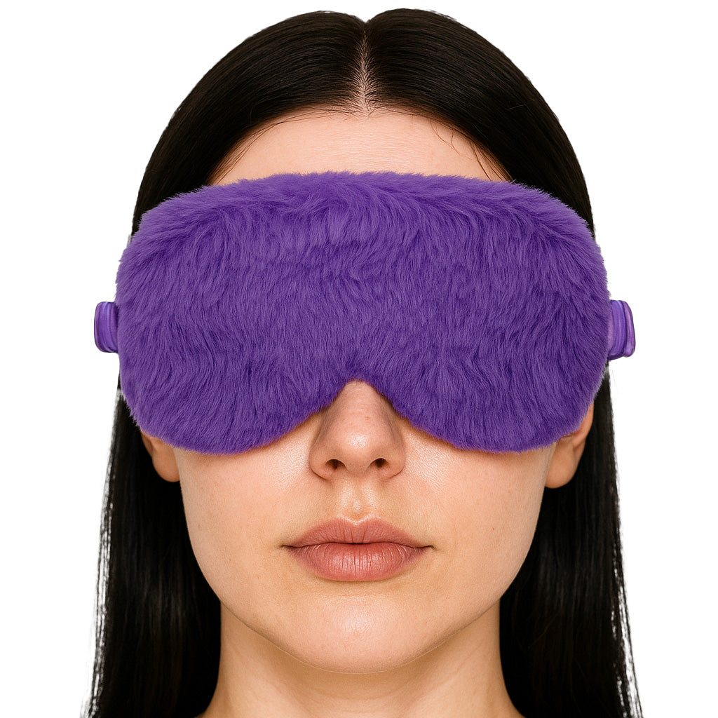 OUCH FLUFFY MASK PURPLE