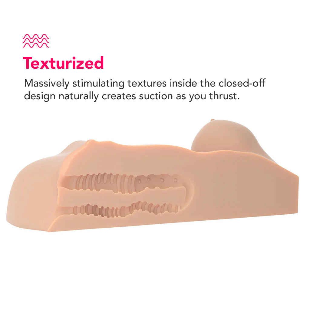 PDX Plus Perfect DD's Masturbator in Light