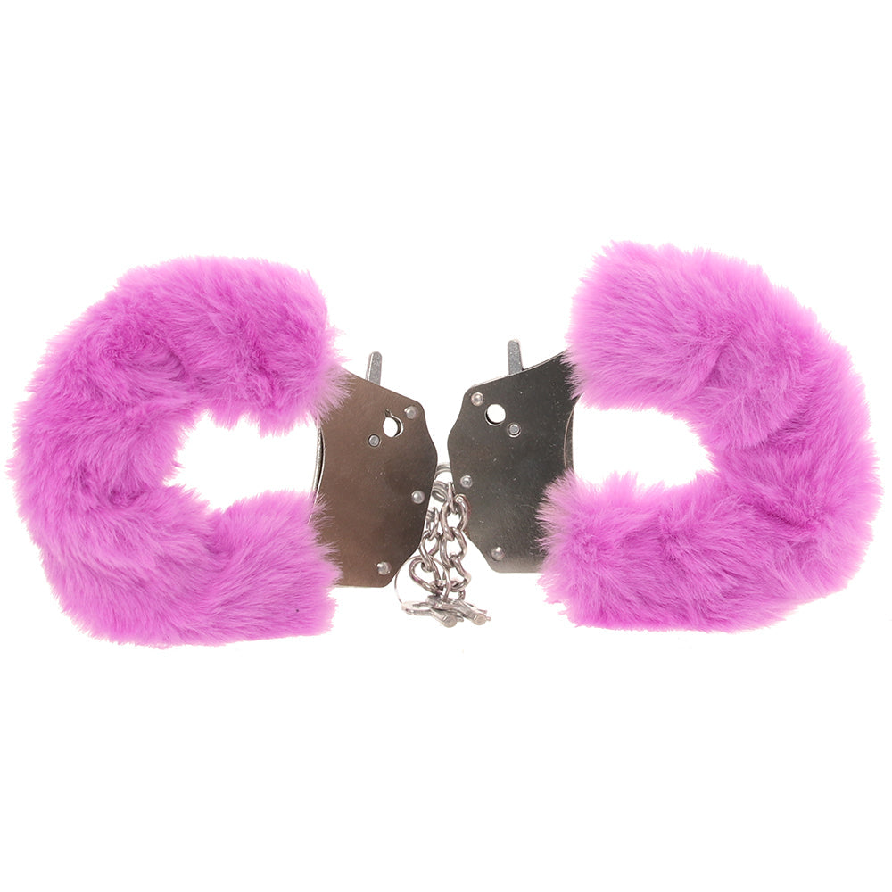 Ouch! Heavy Duty Fluffy Cuffs in Purple