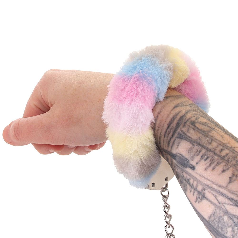 Ouch! Heavy Duty Fluffy Cuffs in Multi-Colour