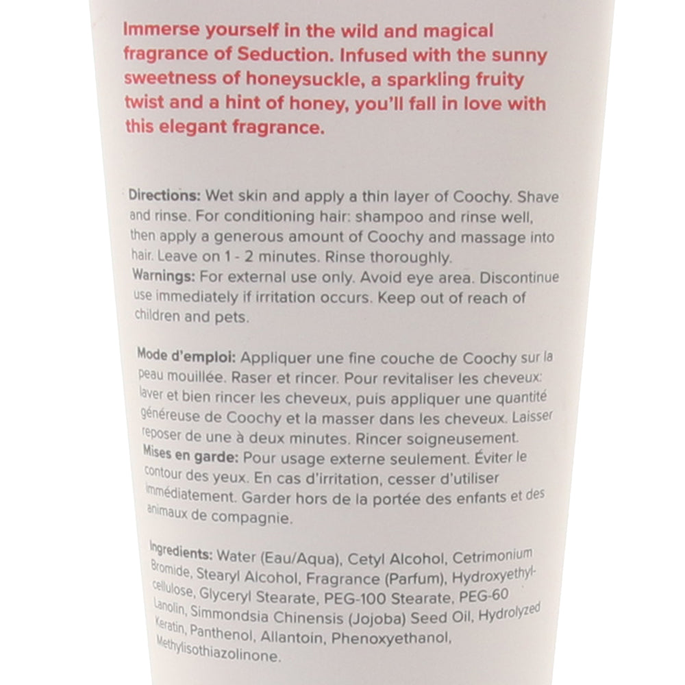 Crema de afeitar Coochy 3.4oz/100ml en Seduction