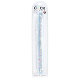 King Cock 18 Inch Double Dildo in Clear