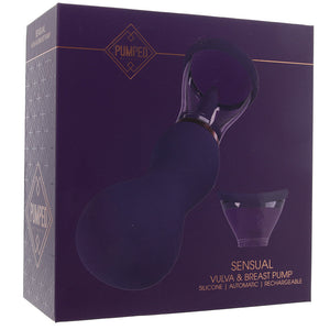 Pumped Sensual Vulva & Breast Pump in Purple