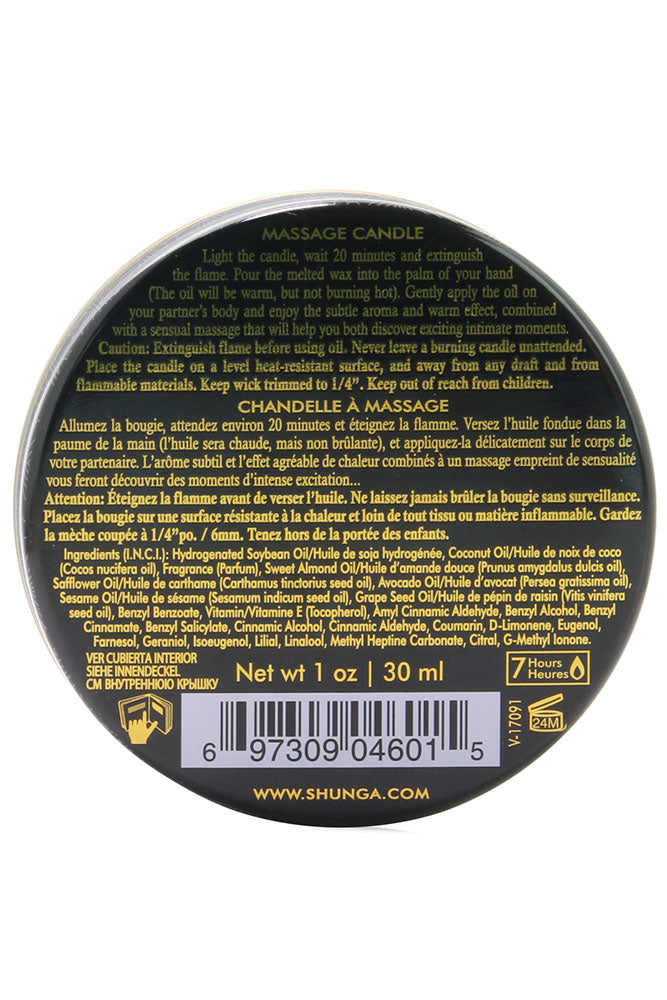 Mini vela de masaje de 30 ml (1 oz) en vainilla Fetish 