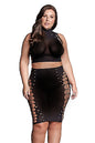 Le Désir Kala XXXVII Turtleneck Crop Top and Skirt